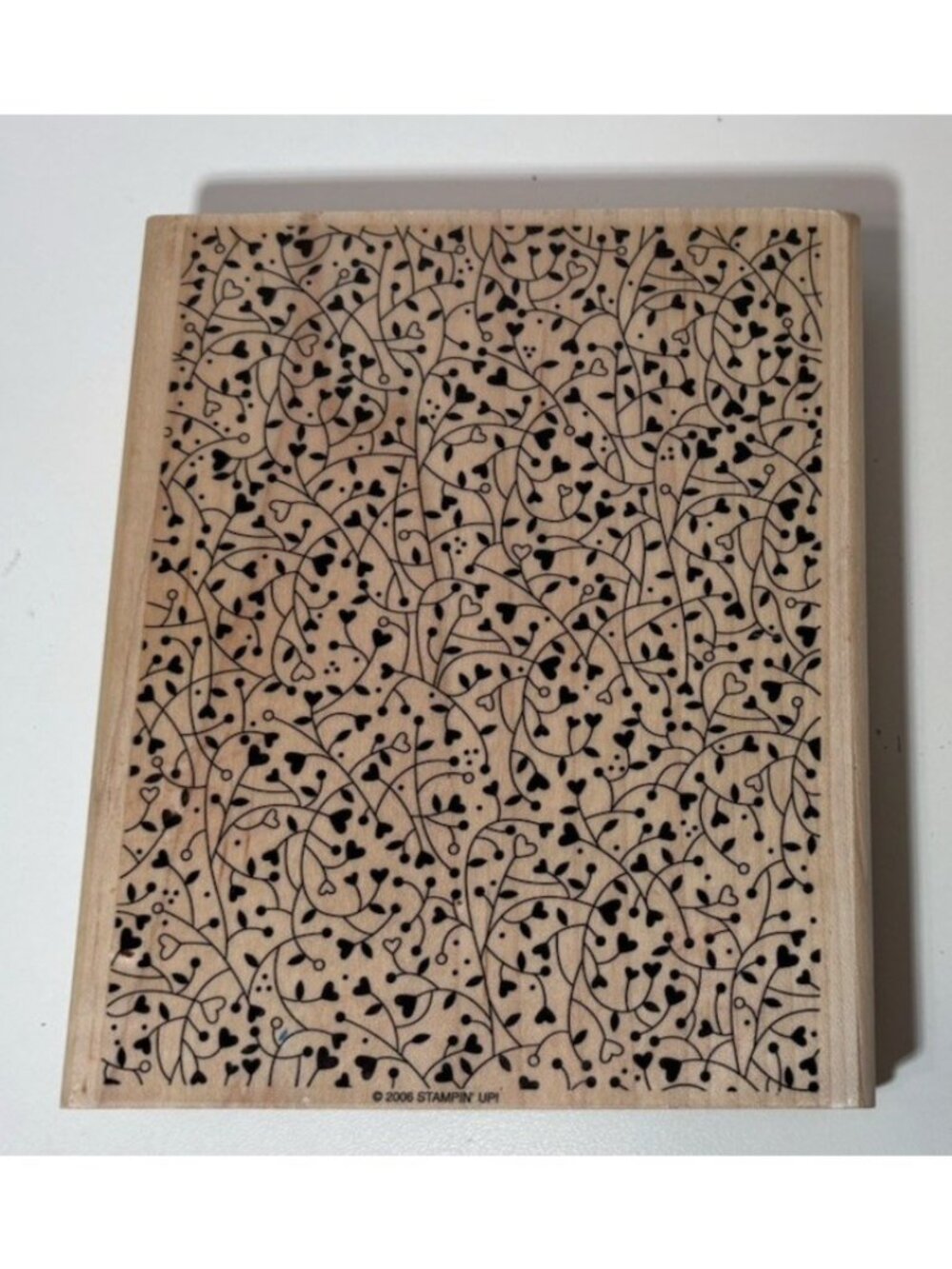 Stampin' Up! Wild Hearts Wood Mounted Rubber Stamp Background Floral